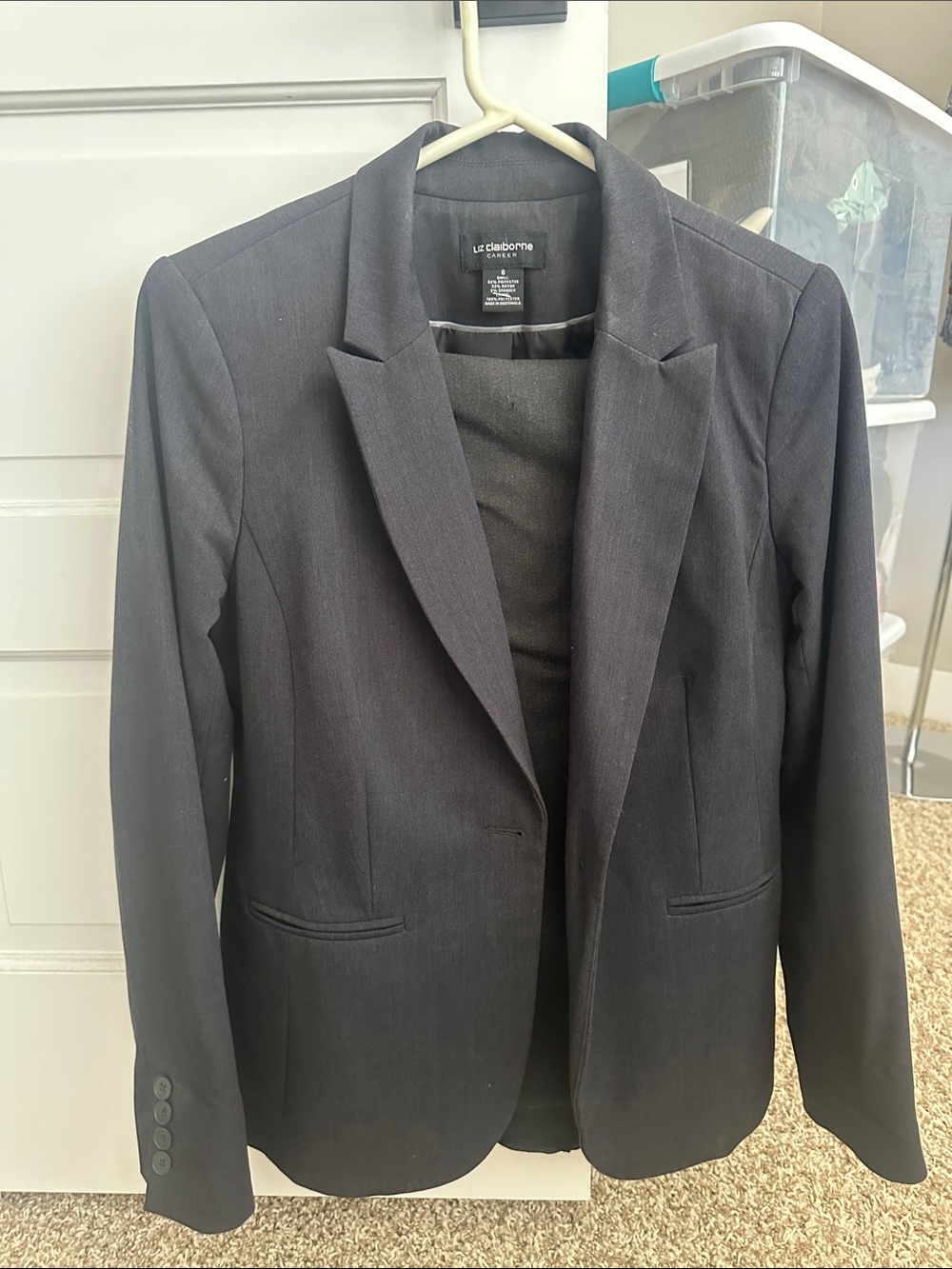 Liz Claiborne Gray Women’s suit Jacket and pants